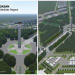 maket salah satu desain ibu kota baru ri