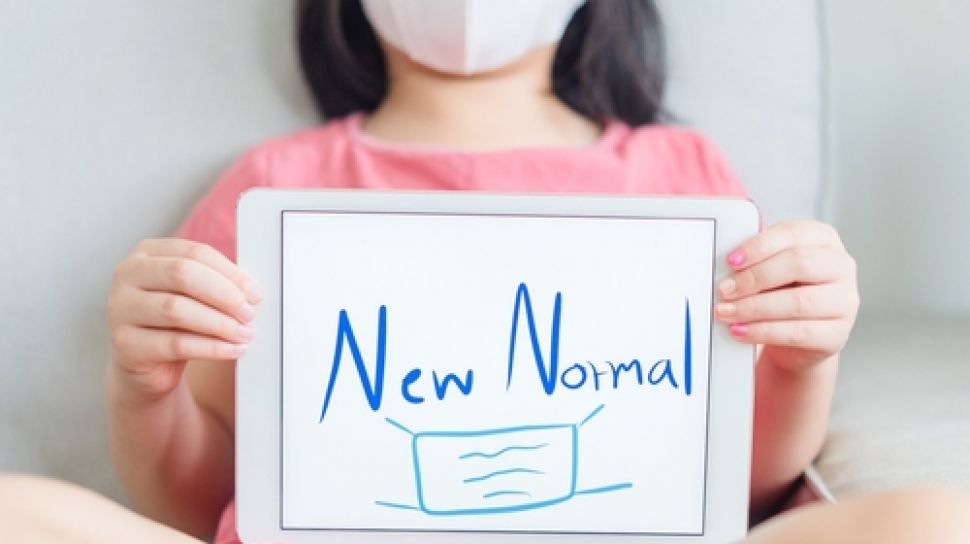 56493 ilustrasi konsep new normal