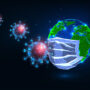 futuristic covid 19 coronavirus global pandemic medical mask protects planet from viruses 67515 954
