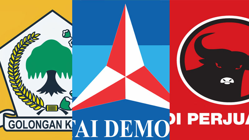 golkar demokrat pdip