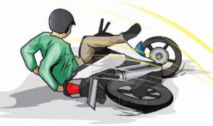 10124254273 jatuh dari motor
