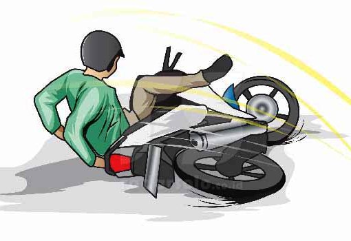 10124254273 jatuh dari motor