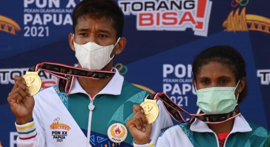 G papua raih medali emas panjat tebing pon ijg
