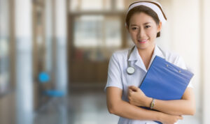94966489 - close up of asian nurse in blurred background 94966489 m