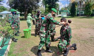 penyambutan anggota TNI penyambutan anggota TNI