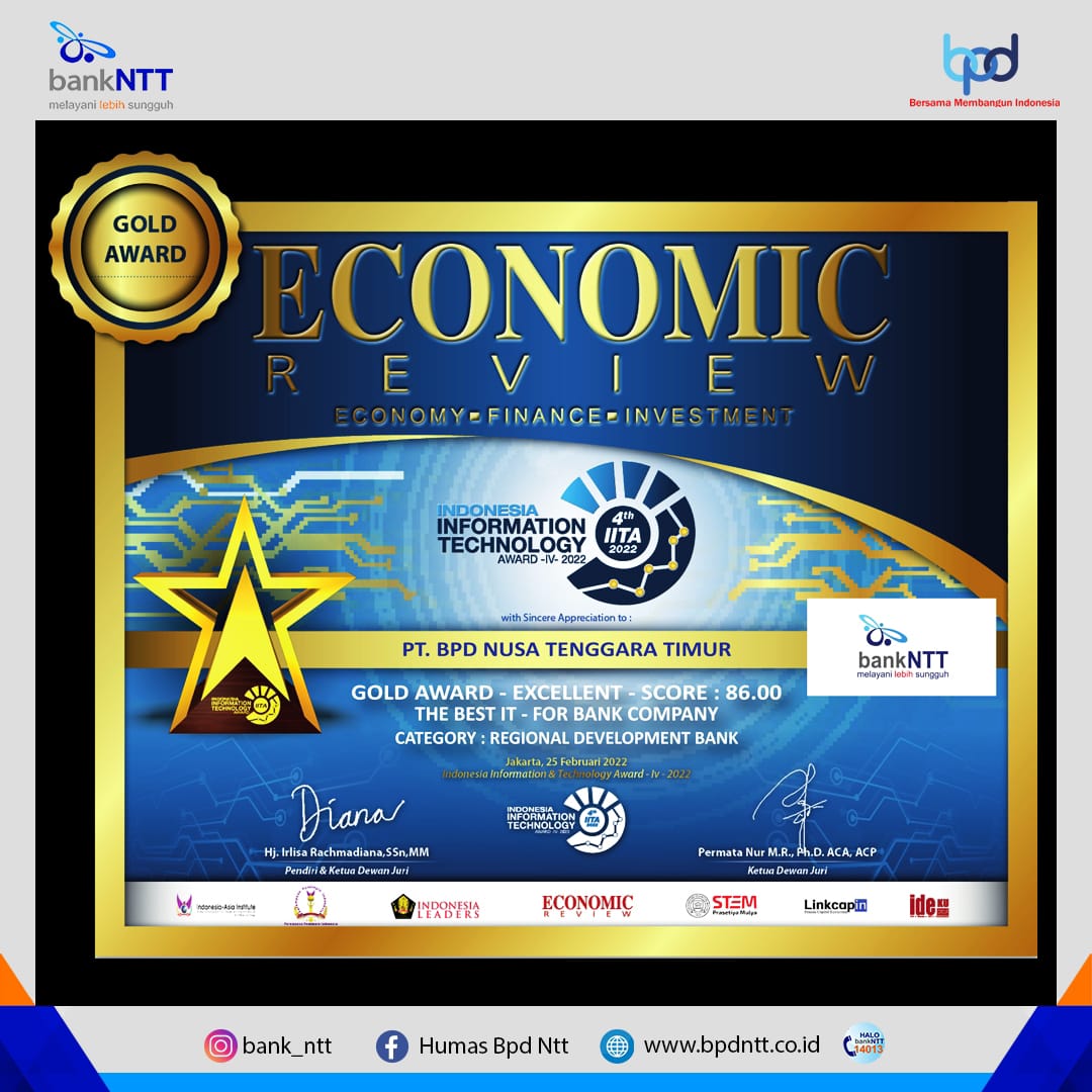 penghargaan bank NTT