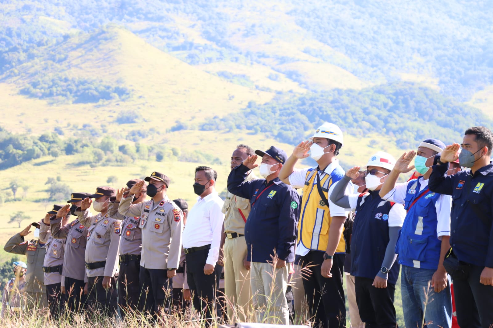 Kapolres Nagekeo pimpin upacara waduk