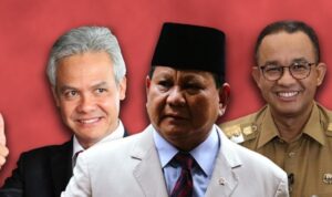 ganjar pranowo prabowo subianto dan anies baswedan tim infografis detikcom
